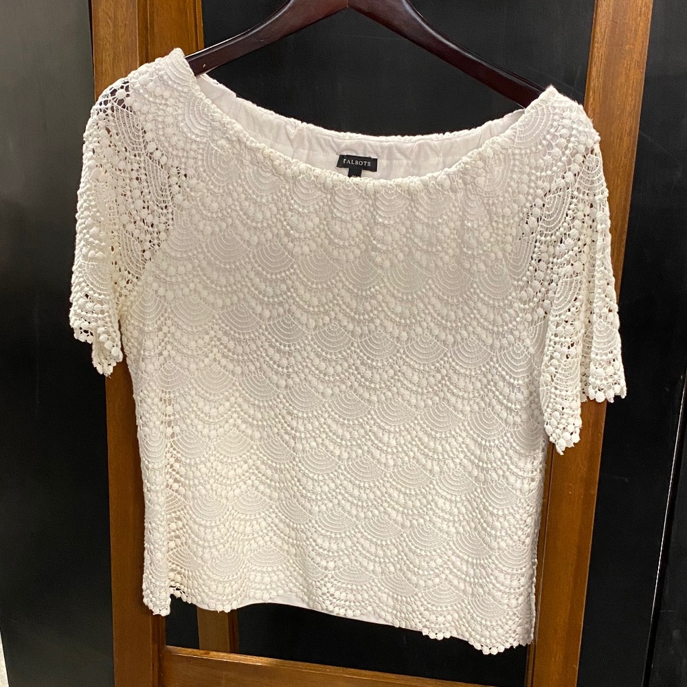 Talbots Lace Top